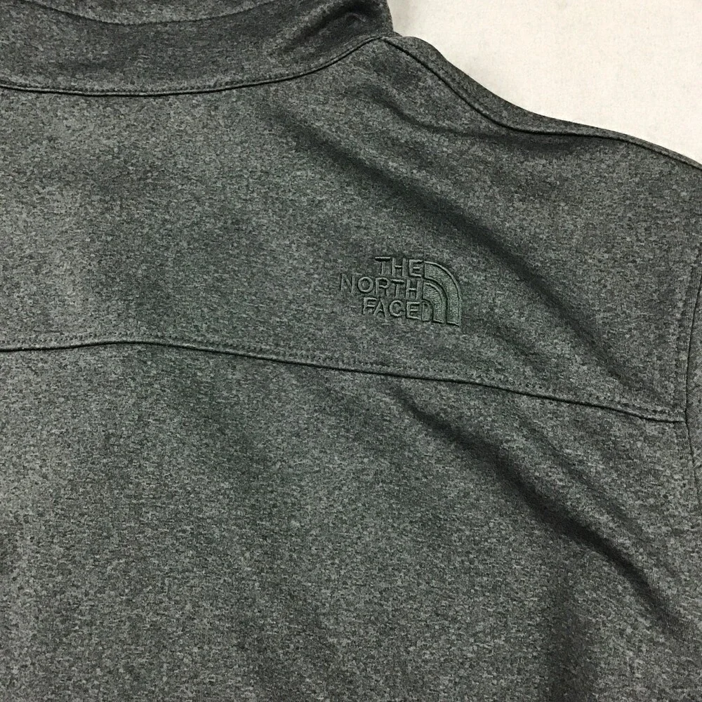 The North Face Jacket Men 2XL Gray Full Zip Gorpcore Hiking Pockets Logo XXL